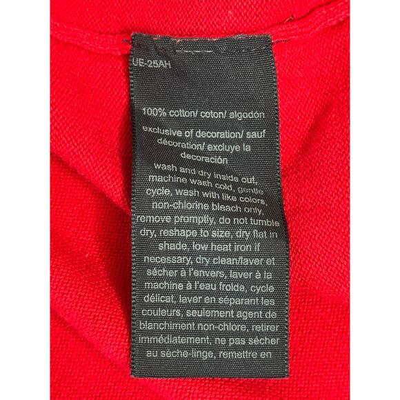 Tommy Hilfiger Red V-Neck Sweater with Gold Bead Detail Winter Party Holidays S - Picture 4 of 6